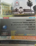 Direktori Perguruan Tinggi Swasta Di Lingkungan Aptisi Wil. IV Jawa Barat - Banten Tahun 2010