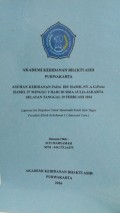 Asuhan Kebidanan Pada Ibu Hamil Ny. A G1P0A0 Hamil 37 Minggu 2 Hari di RSIA Aulia Jakarta Selatan Tanggal 29 Februari 2016