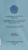 Asuhan Kebidanan Pada Ibu Hamil Ny. Y G1P0A0 Hamil 33 Minggu 5 Hari di RSUD Karawang Tanggal 02 Maret 2016