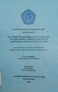 Manajemen Asuhan Kebidanan Ibu Hamil Pada Ny. D G2P1A0 Hamil 31 Minggu 5 Hari Di BPS M Jakarta Selatan Tanggal 18 Agustus 2014