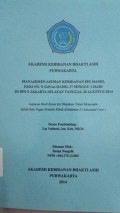 Manajemen Asuhan Kebidanan Ibu Hamil Pada Ny. N G3P2A0 Hamil 37 Minggu 1 Hari Di BPS S Jakarta Selatan Tanggal 20 Agustus 2014