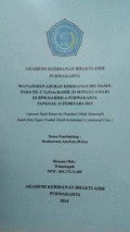Manajemen Asuhan Kebidanan Ibu Hamil Pada Ny. C G3P2A0 Hamil 35 Minggu 6 Hari Di BPM Karmila Purwakarta Tanggal 13 Februari 2015