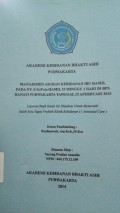Manajemen Asuhan Kebidanan Ibu Hamil Pada Ny. S G2P1A0 Hamil 33 Minggu 1 Hari Di BPS Hanati Purwakarta Tanggal 13 Februari 2015