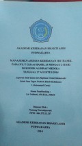 Manajemen Asuhan Kebidanan Ibu Hamil Pada Ny. T G2P1A0 Hamil 33 Minggu 2 Hari Di Klinik Aldiray Medika Tanggal 27 Agustus 2014