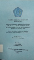 Manajemen Asuhan Kebidanan Ibu Hamil Pada Ny. L G1P0A0 Hamil 33 Minggu 6 Hari Di BPM E Cikalong Wetan Bandung Barat Tanggal 19 Agustus 2014