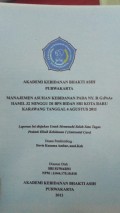 Manajemen Asuhan Kebidanan Pada Ny. R G1P0A0 Hamil 32 Minggu Di BPS Bidan Sri Kota Baru Karawang Tanggal 4 Agustus 2011