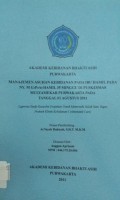Manajemen Asuhan Kebidanan Pada Ibu Hamil Pada Ny. M G1P0A0 Hamil 35 Minggu Di Puskesmas Mulyamekar Purwakarta Pada Tanggal 01 Agustus 2011