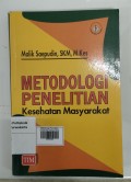 Metodologi Penelitian Kesehatan Masyarakat
