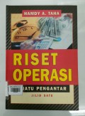 RISET OPERASI SUATU PENGANTAR JILID SATU