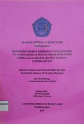 Manajemen Asuhan Kebidanan Patologis Pada Ny. D G3P2A0 Hamil 39 Minggu 2 Hari Dengan PEB Di RSIA Aulia Jakarta Selatan Tanggal 26 Februari 2013