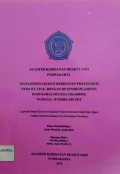 Manajemen Asuhan Kebidanan Phatologis Pada Ny. I P2A0 Dengan Retensio Plasenta Di RS Karya Husada Cikampek Tanggal 18 Februari 2012