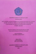 Manajemen Asuhan Kebidanan Patologis Pada Ny. N G1P0A0 Hamil 38 Minggu Dengan KPD (Ketuban Pecah Dini) 8 Jam Di RB Anugrah - Sukatani Pada Tanggal 8 Februari 2013