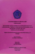 Manajemen Asuhan Kebidanan Patologis Pada Ny. N G3P2A0 Hamil 37 Minggu 6 Hari Dengan PLR Di RSIA Aulia Jagakarsa Jakarta Selatan Tanggal 25 Januari 2012
