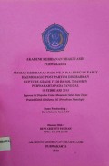 Asuhan Kebidanan Pada Ny. N P2A0 Dengan Early Haemoragic Post Partum Disebabkan Ruptire Grade IV Di RS MH. Thamrin Purwakarta Pada Tanggal 15 Februari 2013