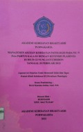 Manajemen Asuhan Kebidanan Patologis Pada Ny. N P2A0 Partus Kala III Dengan Retensio Plasenta Di RSUD Gunung Jati Cirebon Tanggal 23 Februari 2013