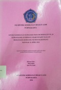 Asuhan Kebidanan Patologis Pada Ibu Bersalin Ny. H G1P0A0 Hamil 39 Minggu 1 Hari Inpartu Kala II Memanjang Di Ruang VK RSUD Karawang Tanggal 11 April 2016