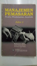 Manajemen Pemasaran: Suatu Pendekatan Analisis